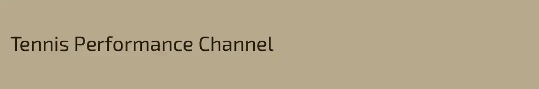 Tennis Performance Channel